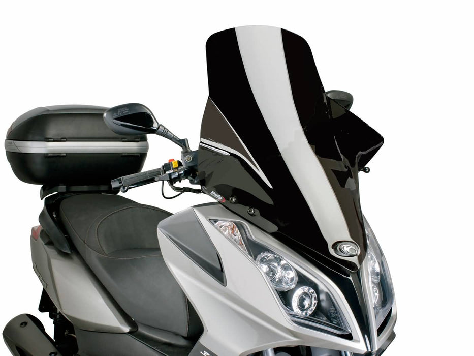windshield Puig V-Tech Touring black for Kymco Downtown 125i, 300i ABS 09-14