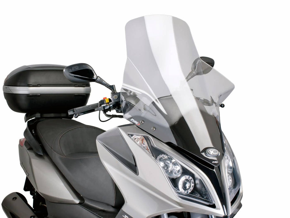 windshield Puig V-Tech Touring transparent / clear for Kymco Downtown 125i, 300i ABS 09-14