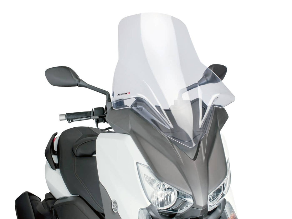 windshield Puig V-Tech Touring transparent / clear for Yamaha X-Max 125, 250, 400 14-