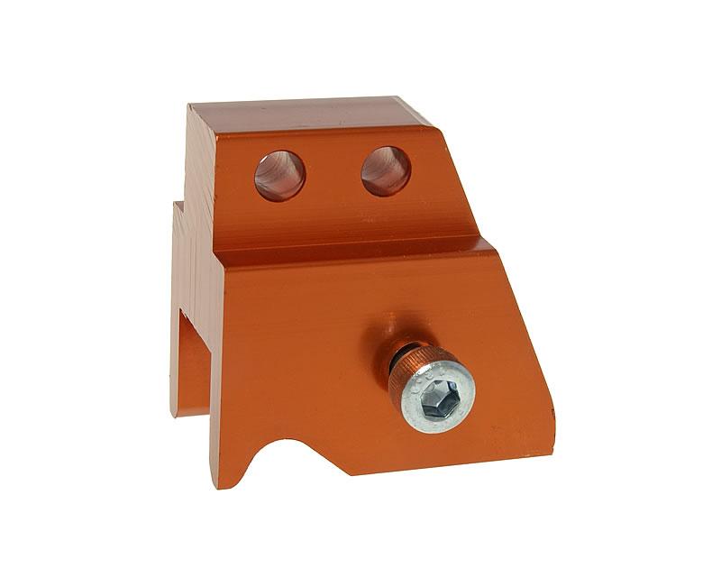 shock extender CNC 2-hole adjustable mounting - orange for Minarelli