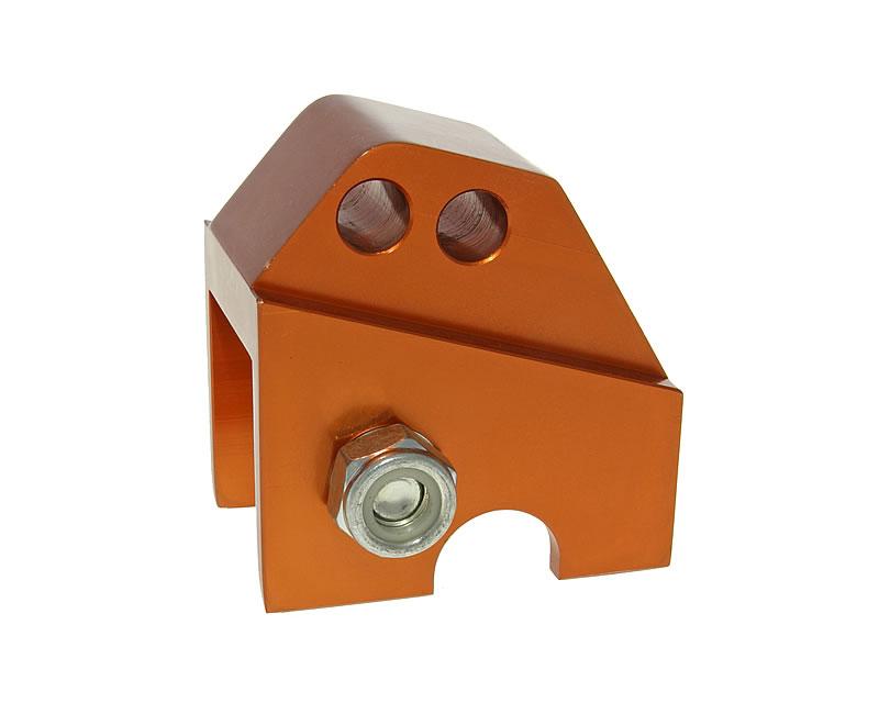 shock extender CNC 2-hole adjustable mounting - orange for Piaggio