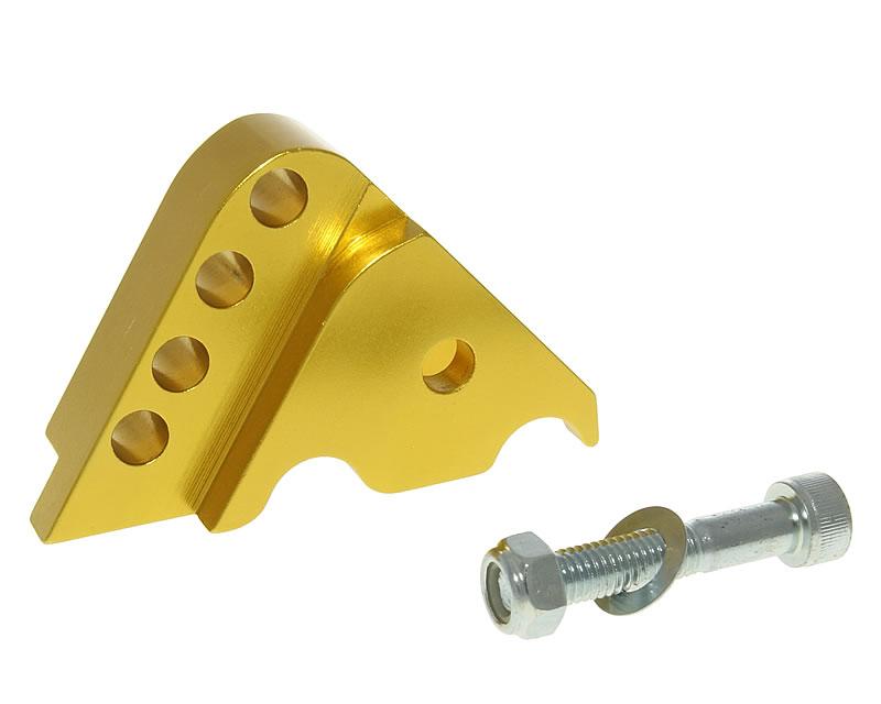 shock extender CNC 4-hole adjustable mounting - gold in color for Minarelli horizontal