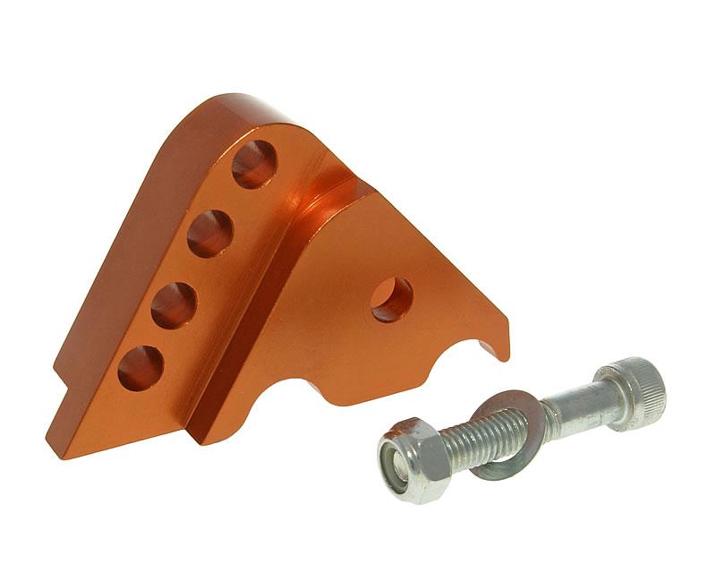 shock extender CNC 4-hole adjustable mounting - orange for Minarelli horizontal