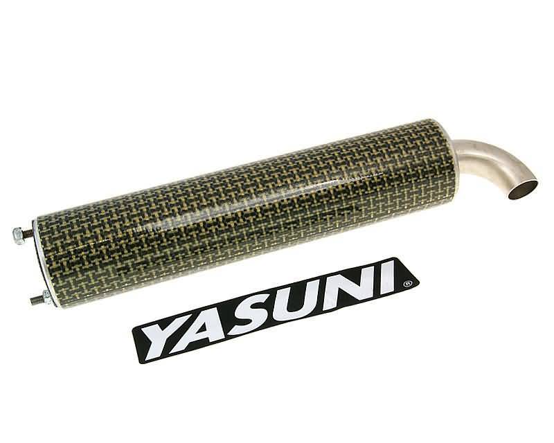 silencer Yasuni Scooter yellow carbon fiber