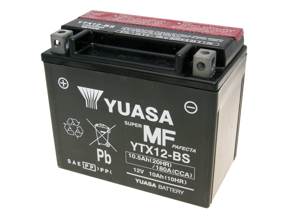 battery Yuasa YTX12-BS DRY MF maintenance free