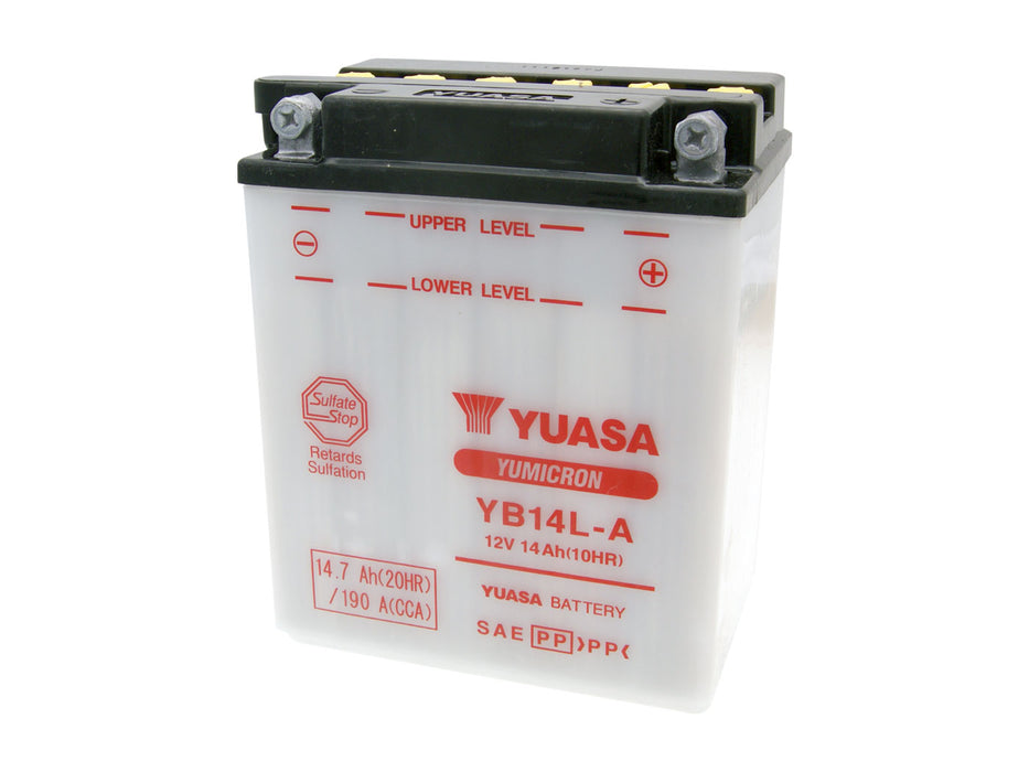 battery Yuasa YuMicron YB14L-A w/o acid pack