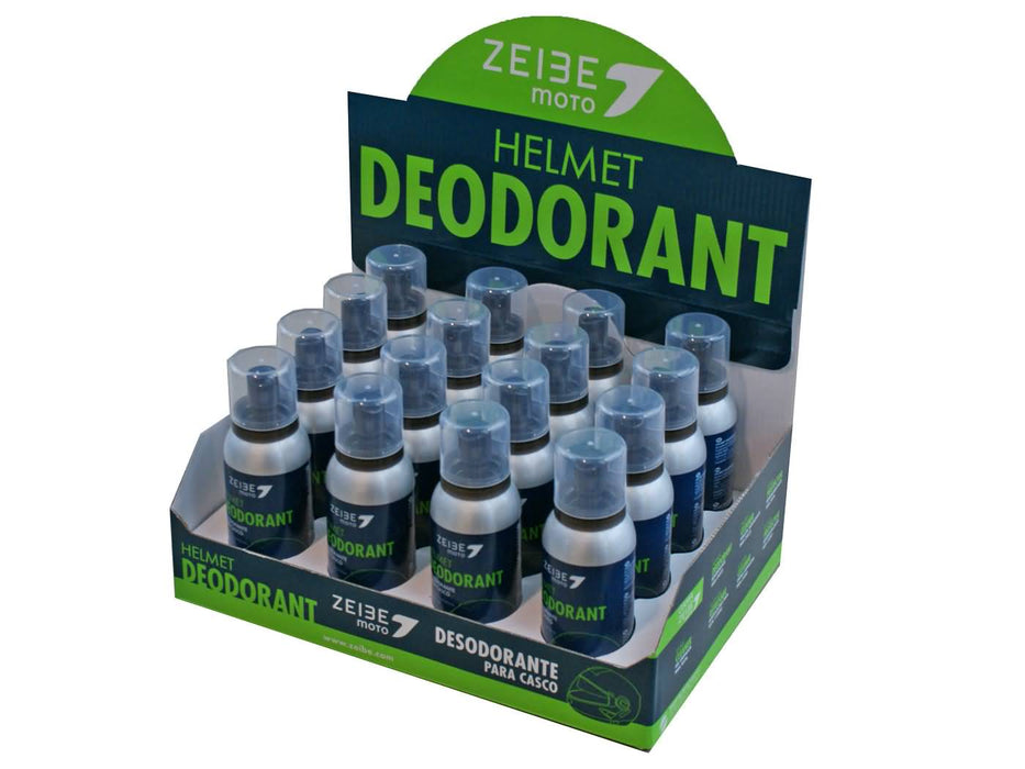 helmet deodorant Zeibe spray dealer display 16x100ml